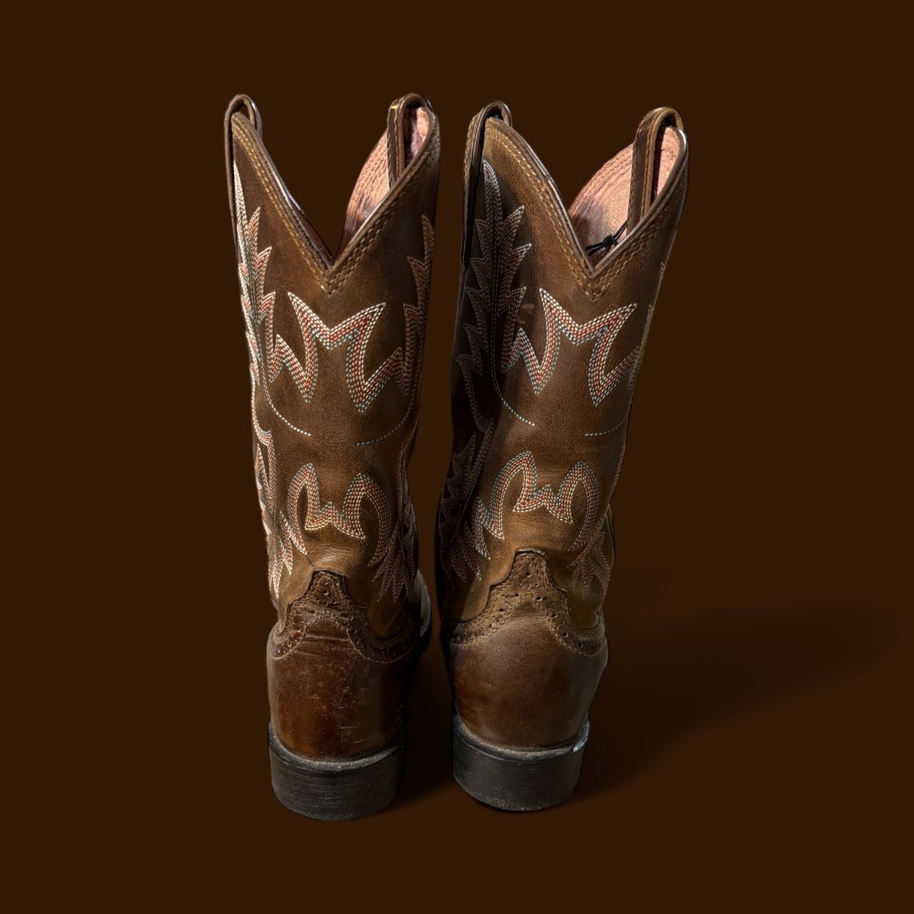 Ariat Heritage Stockman Women's Distressed Brown Western Cowboy Boots 4