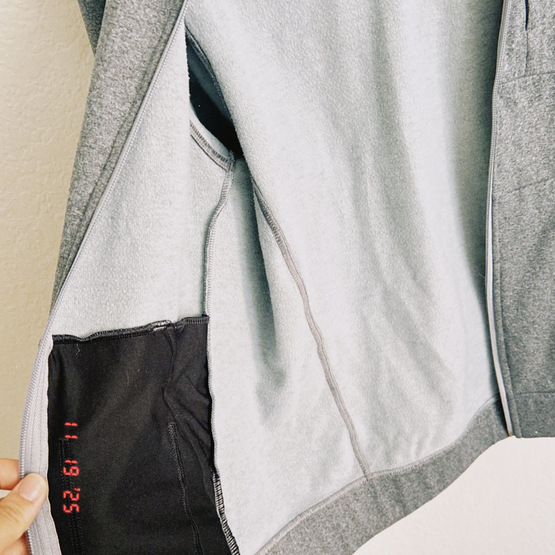 Lululemon City Sweat Zip Hoodie Thermo Heathered Light Cast Men's 7