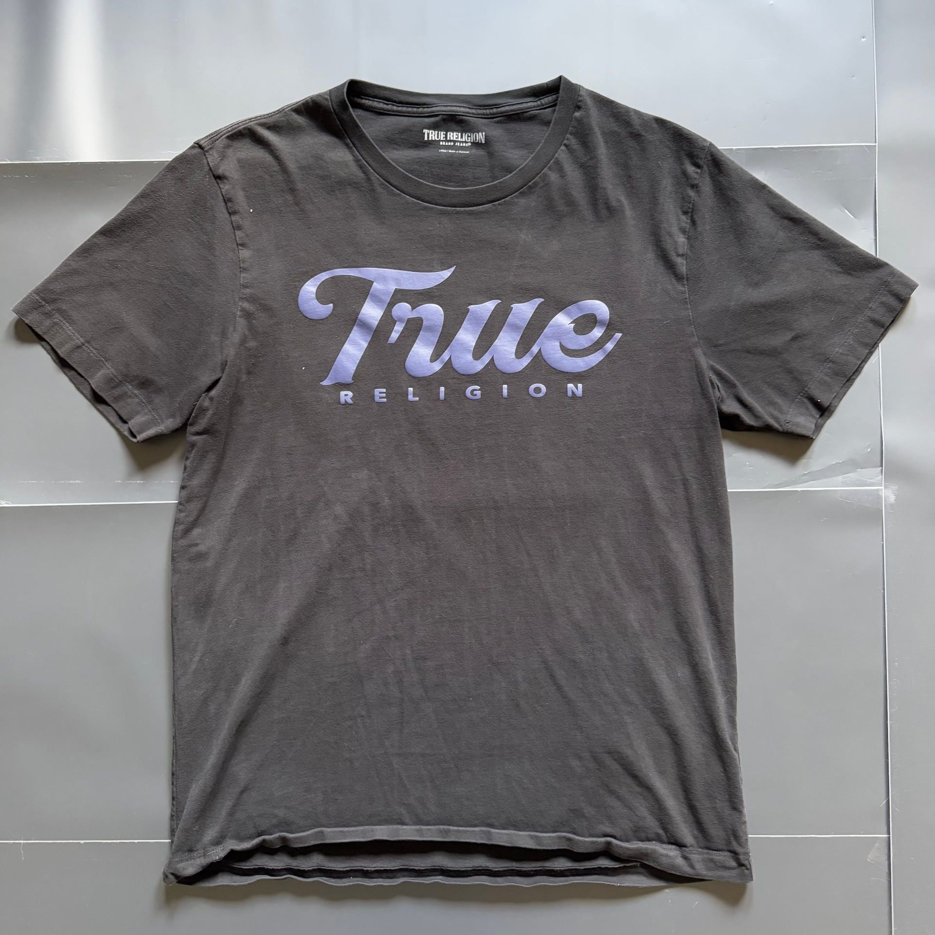 True Religion Metallic True Buddha Short Sleeve T-Shirt 1