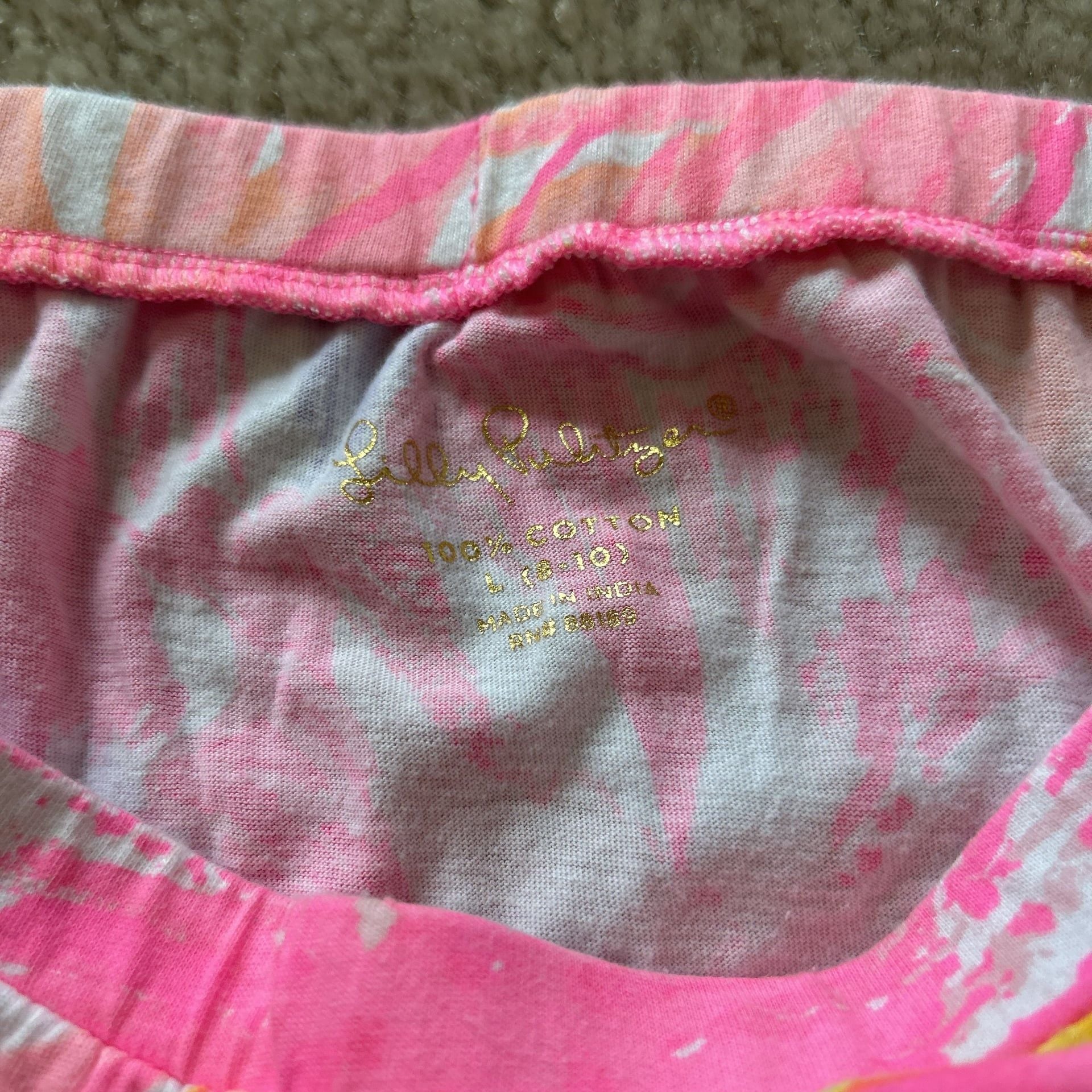 Lilly Pulitzer Girls Rebekah High Low Skirt Ruffle Cotton L 8-10 Years 2