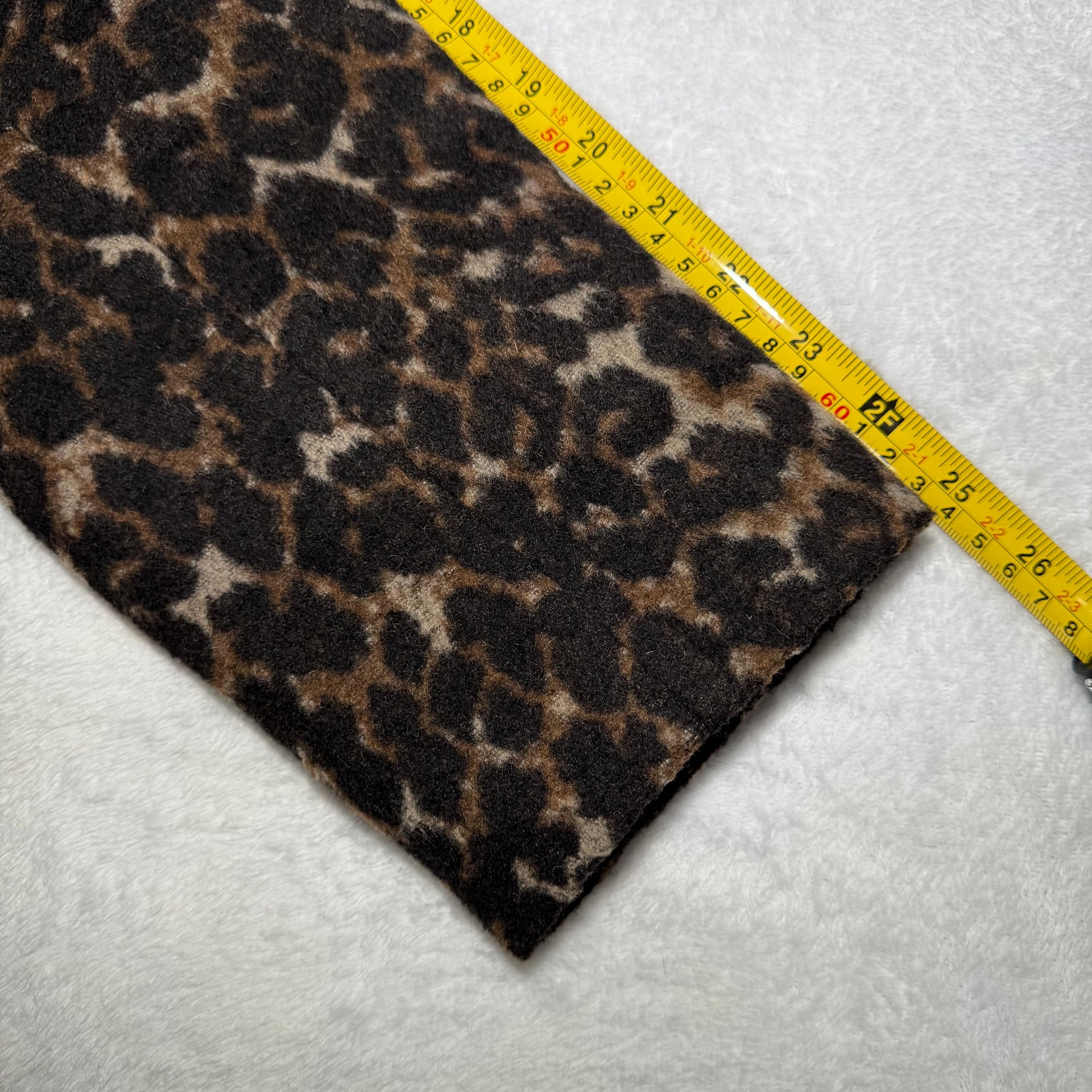 Via Spiga Leopard Print Wool Blend Walker Coat Sz 14 7