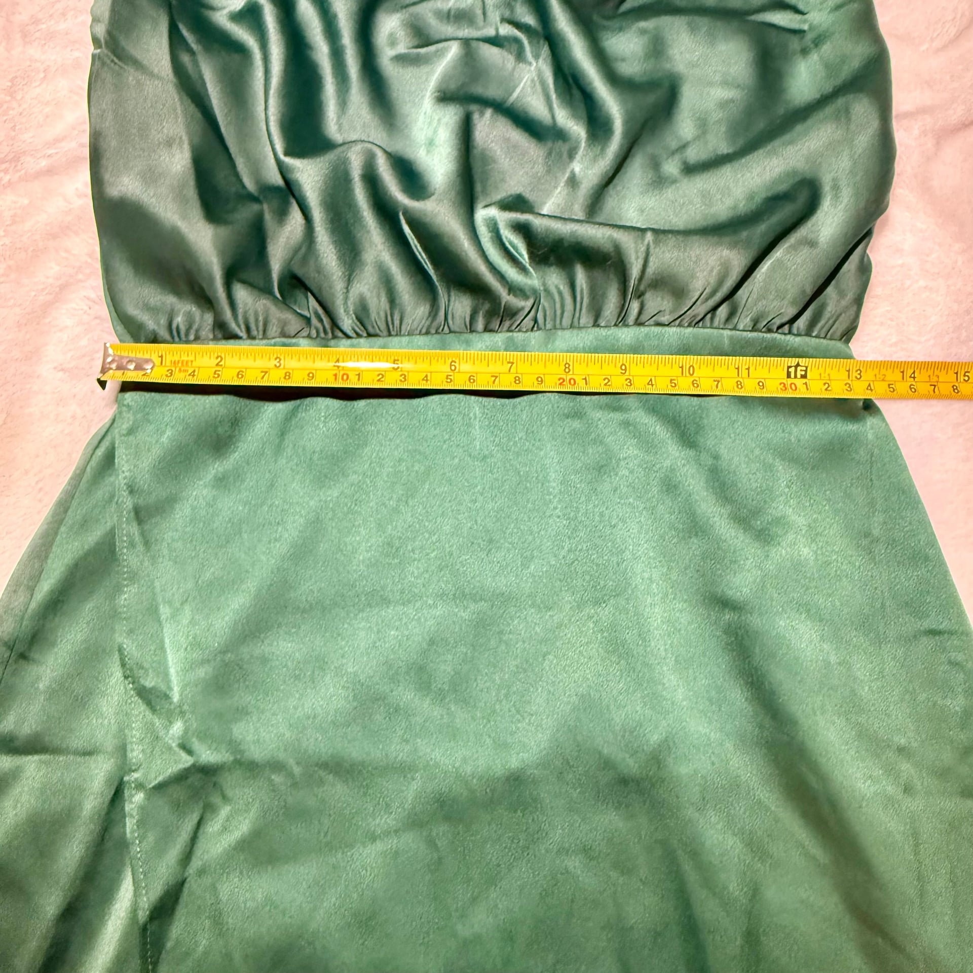 Showpo. Sisters by Heart Asymmetrical Dress In Emerald Sz 4 US 7