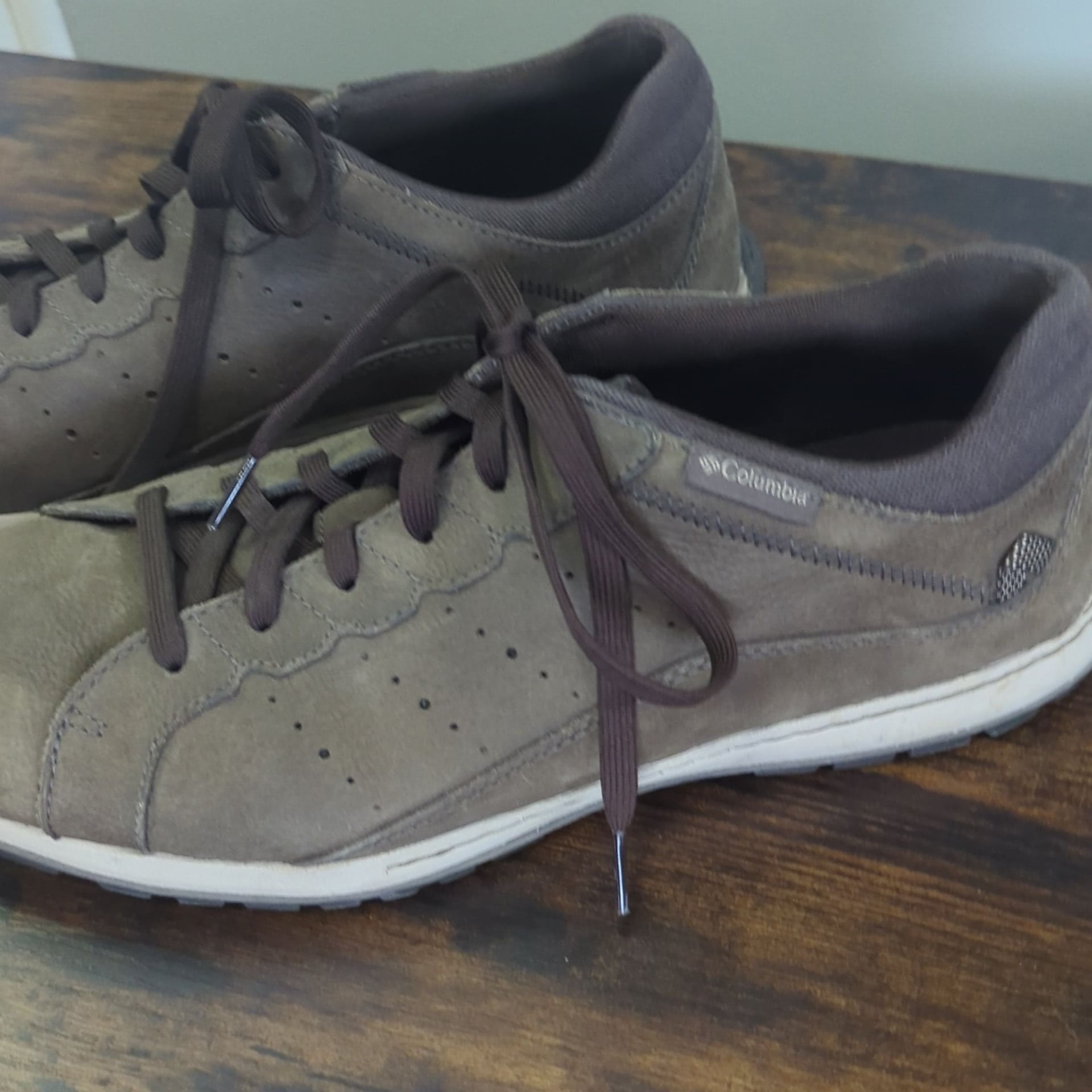 Columbia Three Passes Men's Brown Leather Sneakers 3