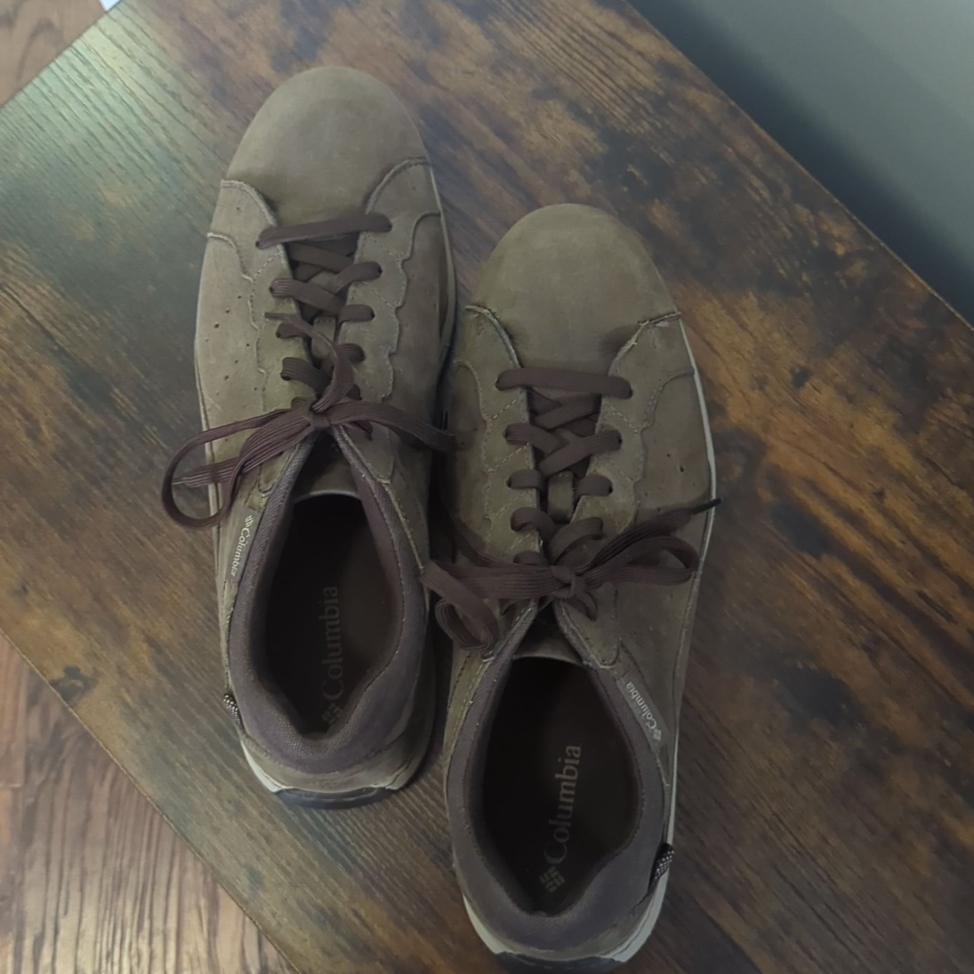 Columbia Three Passes Men's Brown Leather Sneakers 4