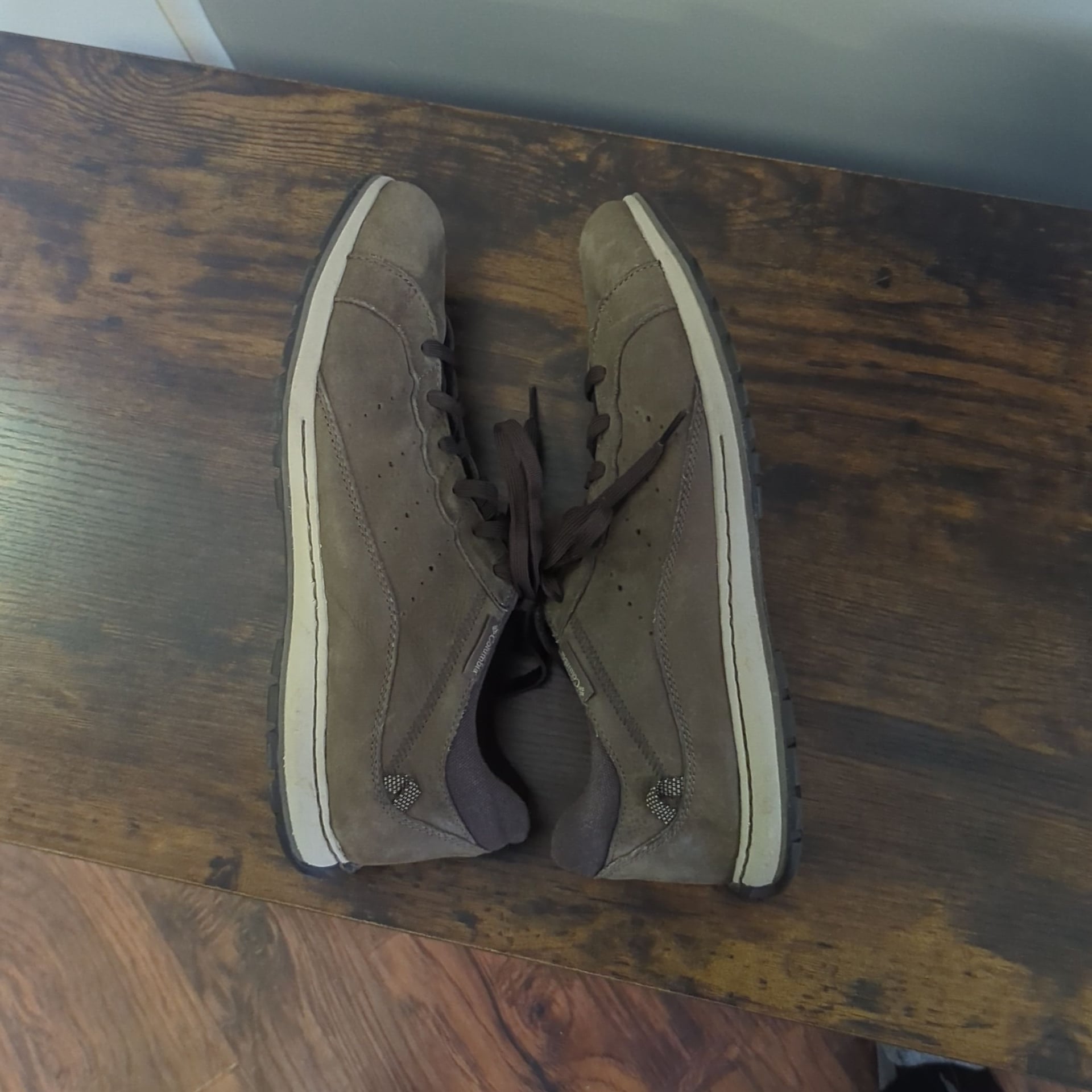 Columbia Three Passes Men's Brown Leather Sneakers 6