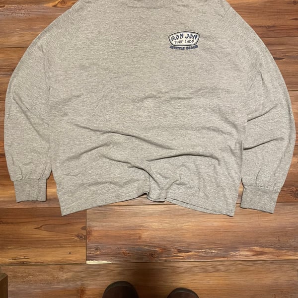 Vintage Ron Jon Surf Shop Grey Long Sleeve T-Shirt