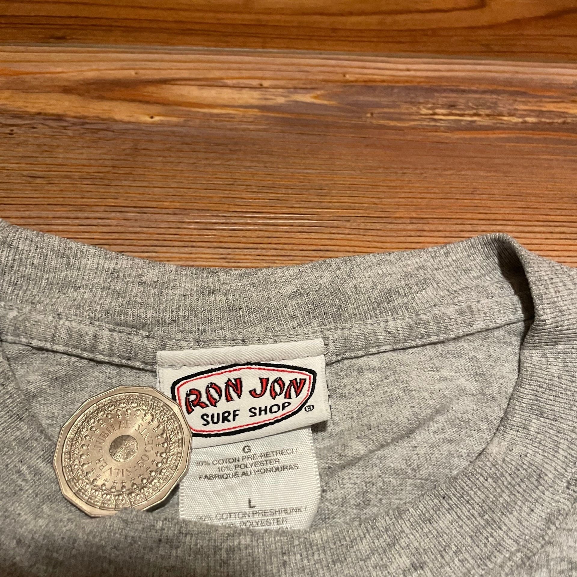 Vintage Ron Jon Surf Shop Grey Long Sleeve T-Shirt 4