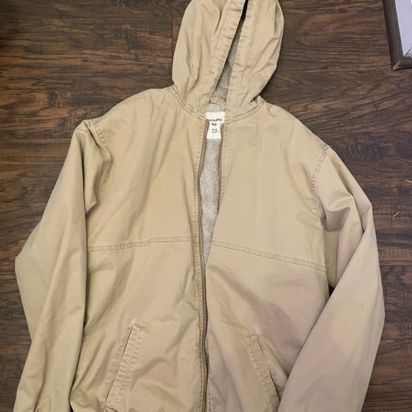 Abercrombie & Fitch Hooded Workwear Bomber Jacket Size 17/18 Kids