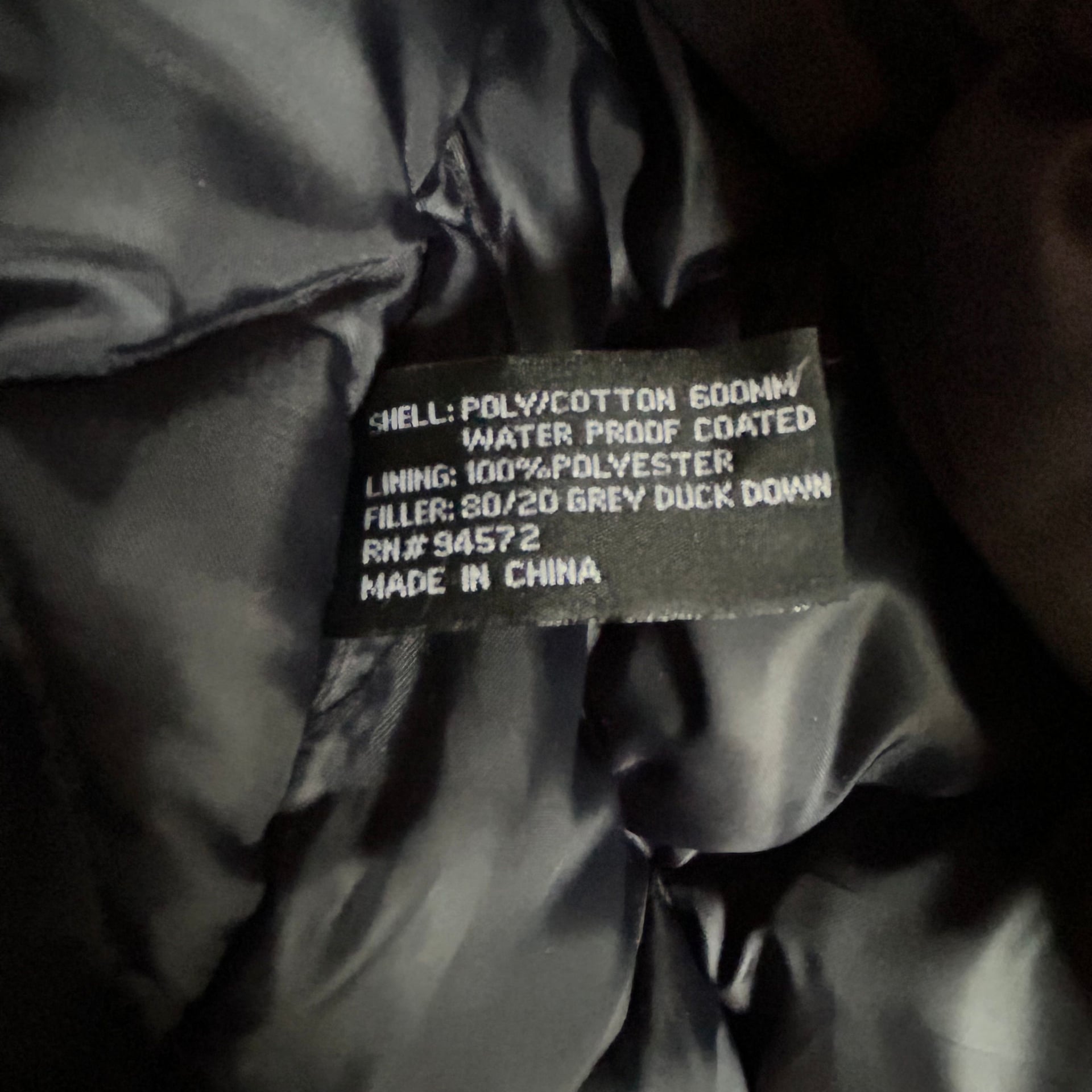 Vintage X Dimension by Ten West Navy Blue waterproof Down Jacket Plaid Lining 9