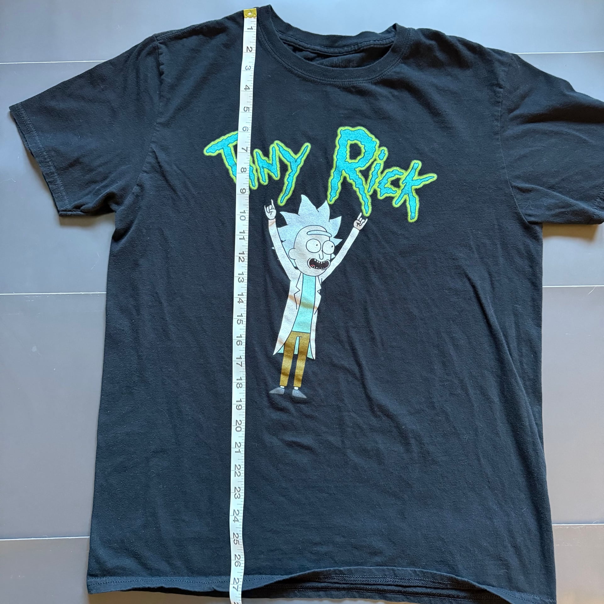Rick and Morty Tiny Rick Black Short Sleeve T-Shirt 3