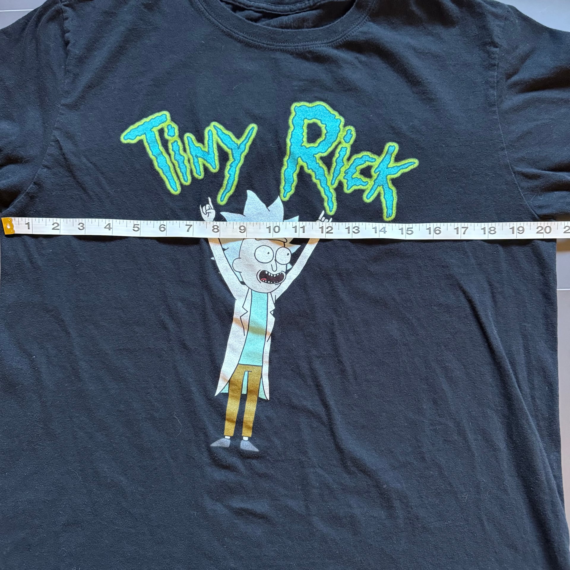 Rick and Morty Tiny Rick Black Short Sleeve T-Shirt 4