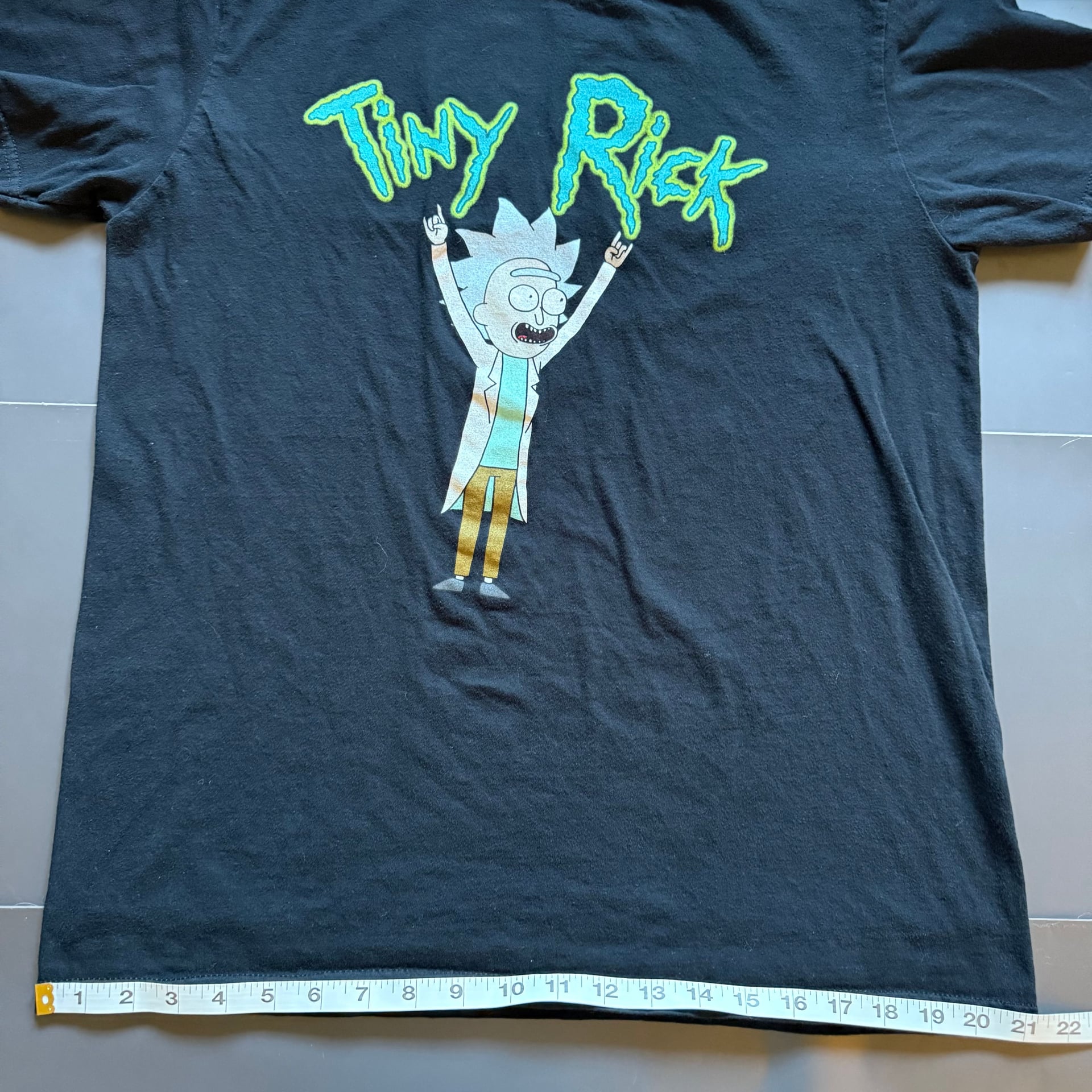Rick and Morty Tiny Rick Black Short Sleeve T-Shirt 5