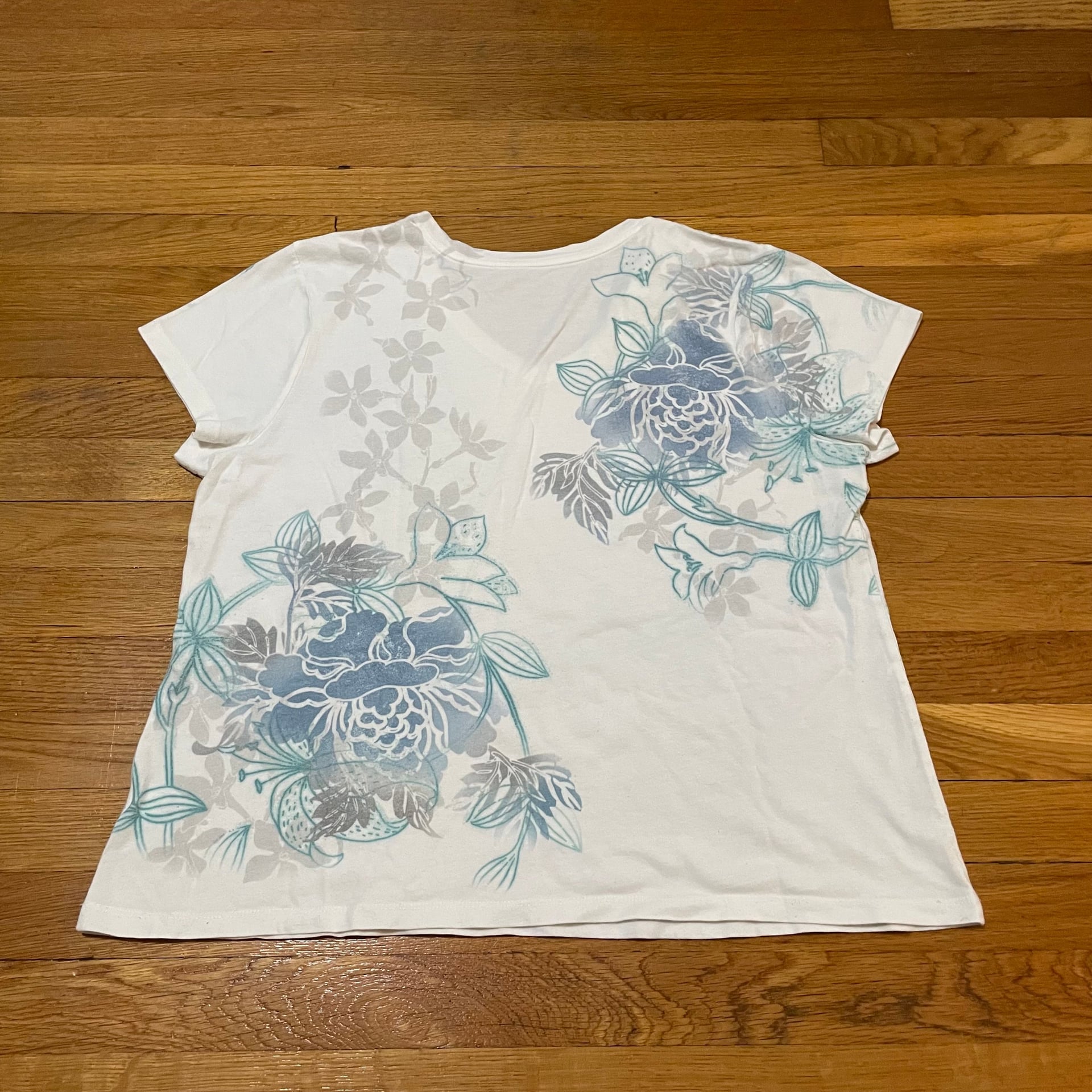 Ruby Rd Woman’s Short Sleeve Embellished Beads Blouse Top XL 4