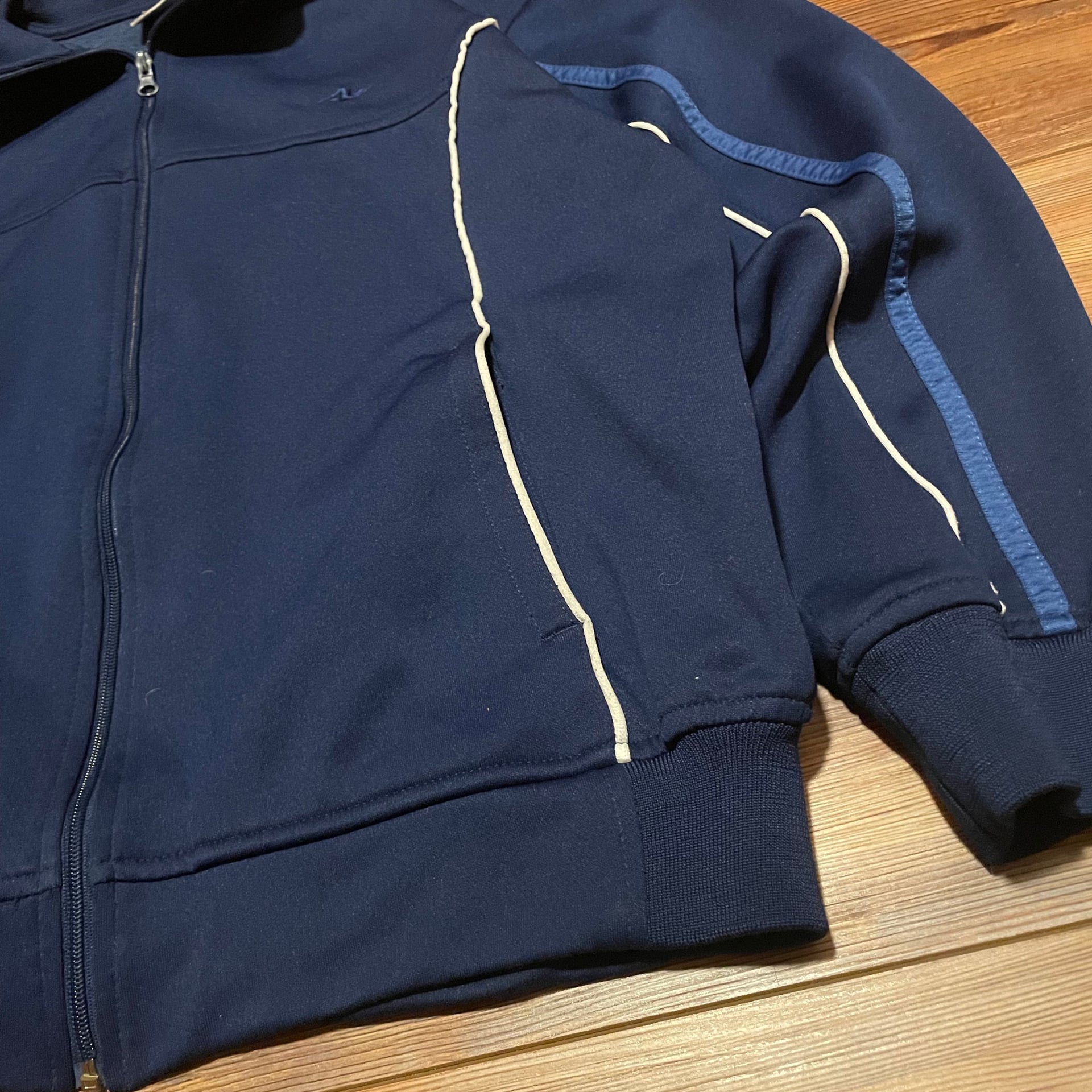 ATHLETIC WORKS Blue Full Zip Athletic Jacket 2