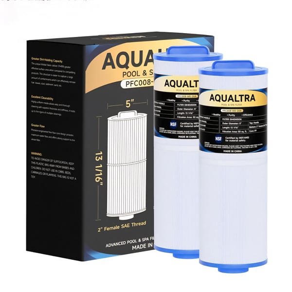 AQUALTRA Pool & Spa Filter 2 Pack, New/Sealed
