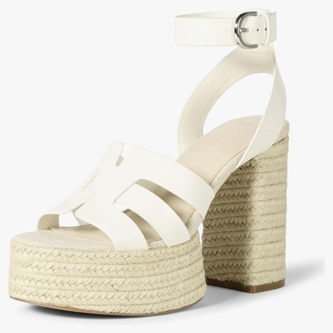 The Drop Women's Bea Platform Heel, White, 9.5, NIB 2