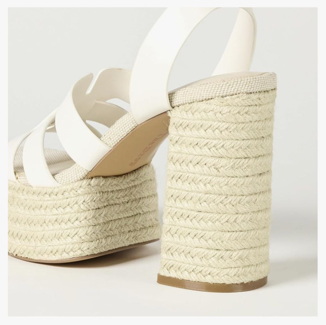 The Drop Women's Bea Platform Heel, White, 9.5, NIB 4