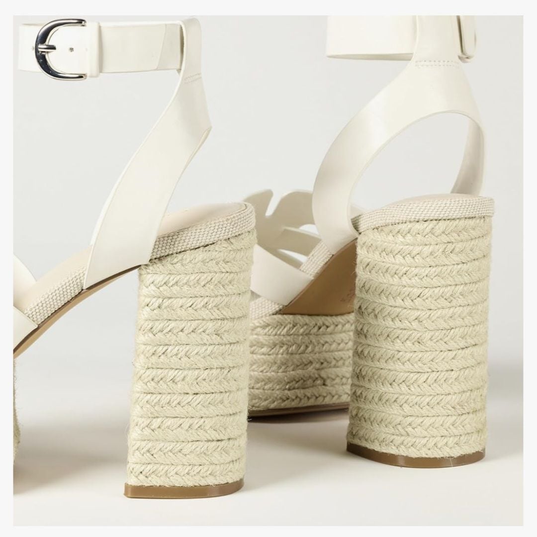 The Drop Women's Bea Platform Heel, White, 9.5, NIB 6