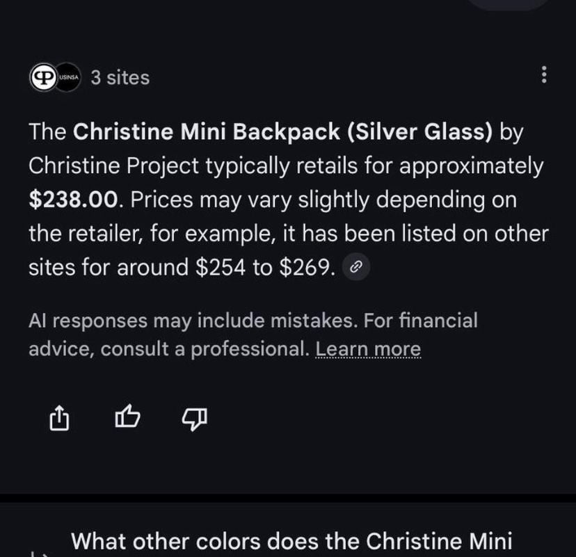 Mini Backpack (Silver Glass) 7