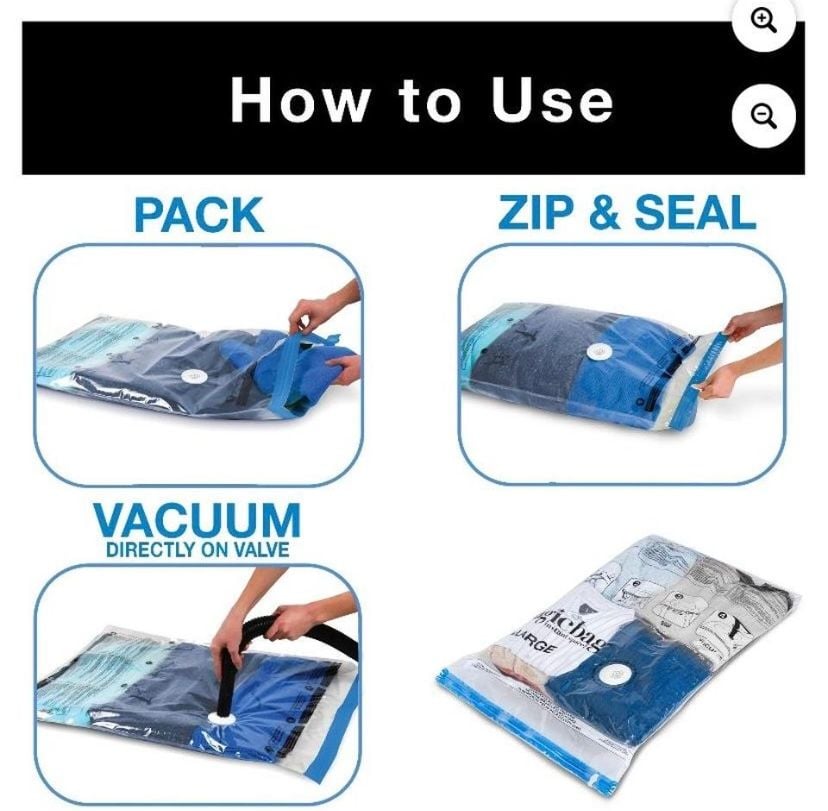 MagicBag Instant Space Saver Storage - Flat, Jumbo Flat Jumbo : , 6