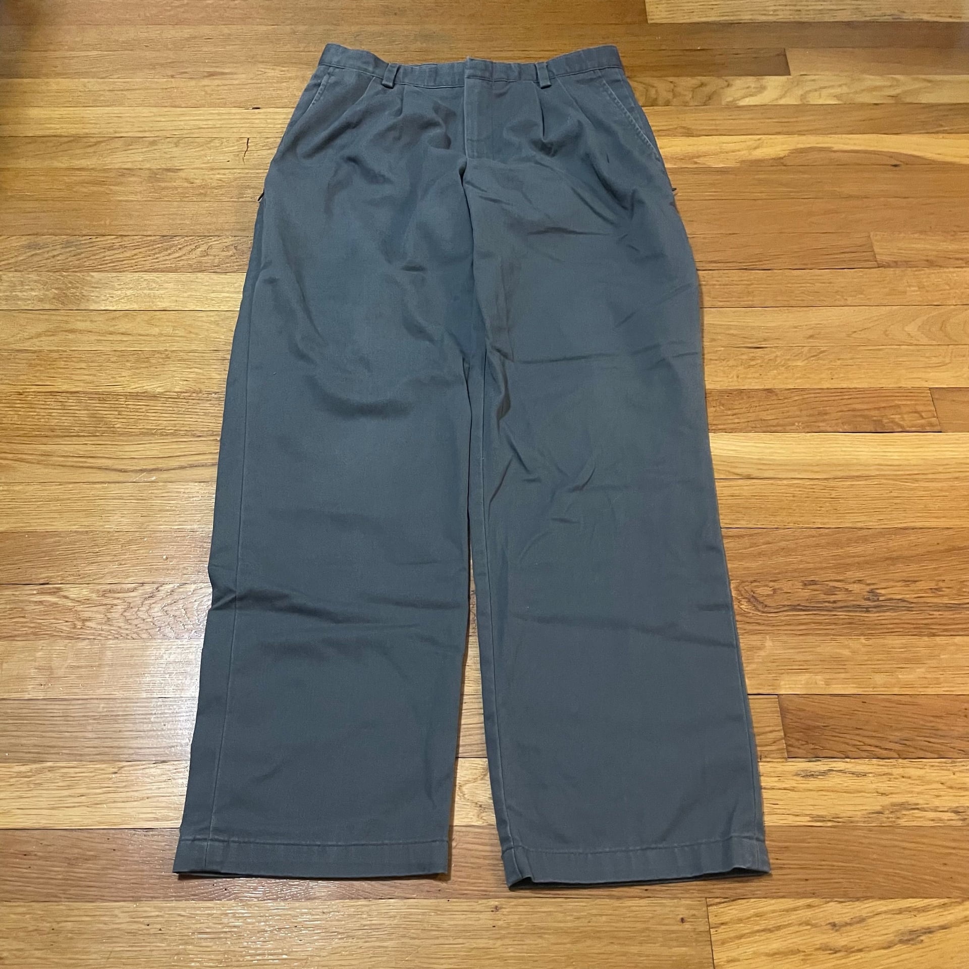 Men’s Grey Dockers preppy straight leg dress pants size 33x32 2