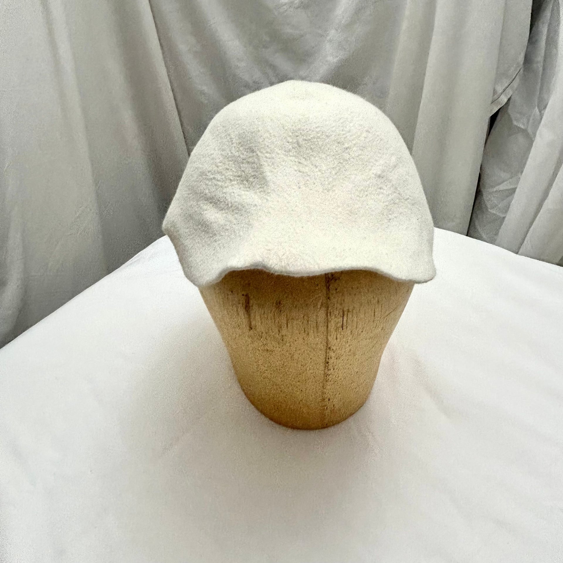 Reinhard Plank Classico Wool Hat in Cream/White One Size 4