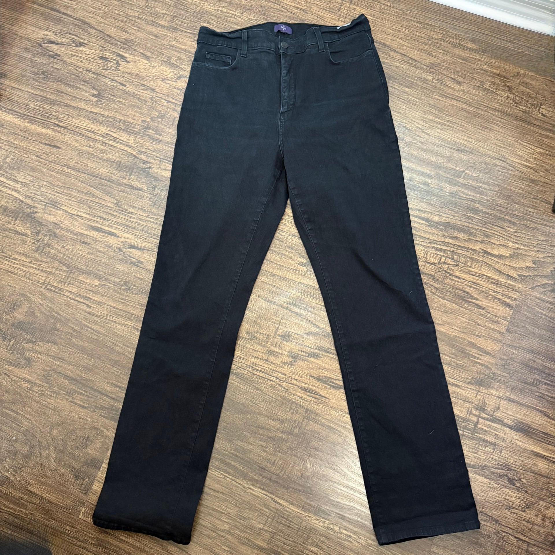NYDJ Straight Jeans - Black Size 14 - Lift Tuck Technology 2