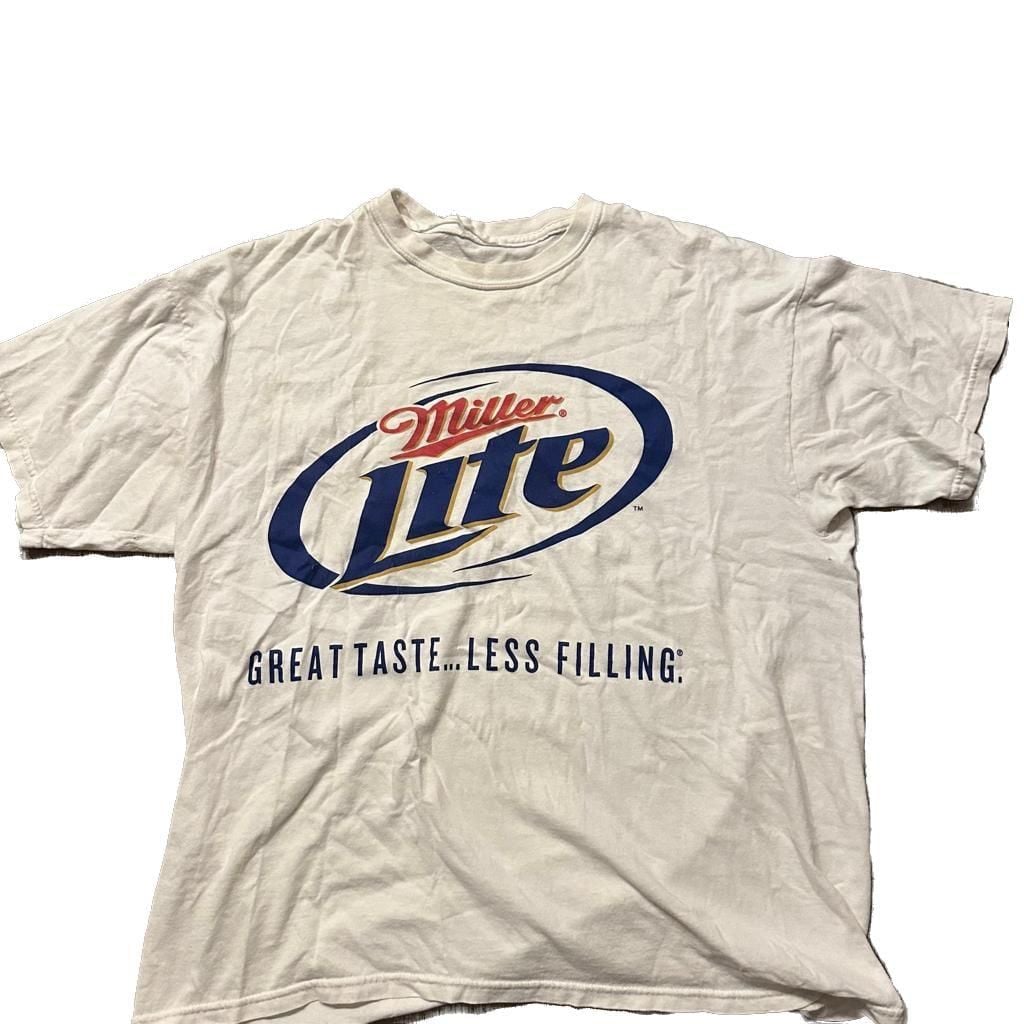 Vintage Miller Lite Beer AOP Logo Graphic Tee 2