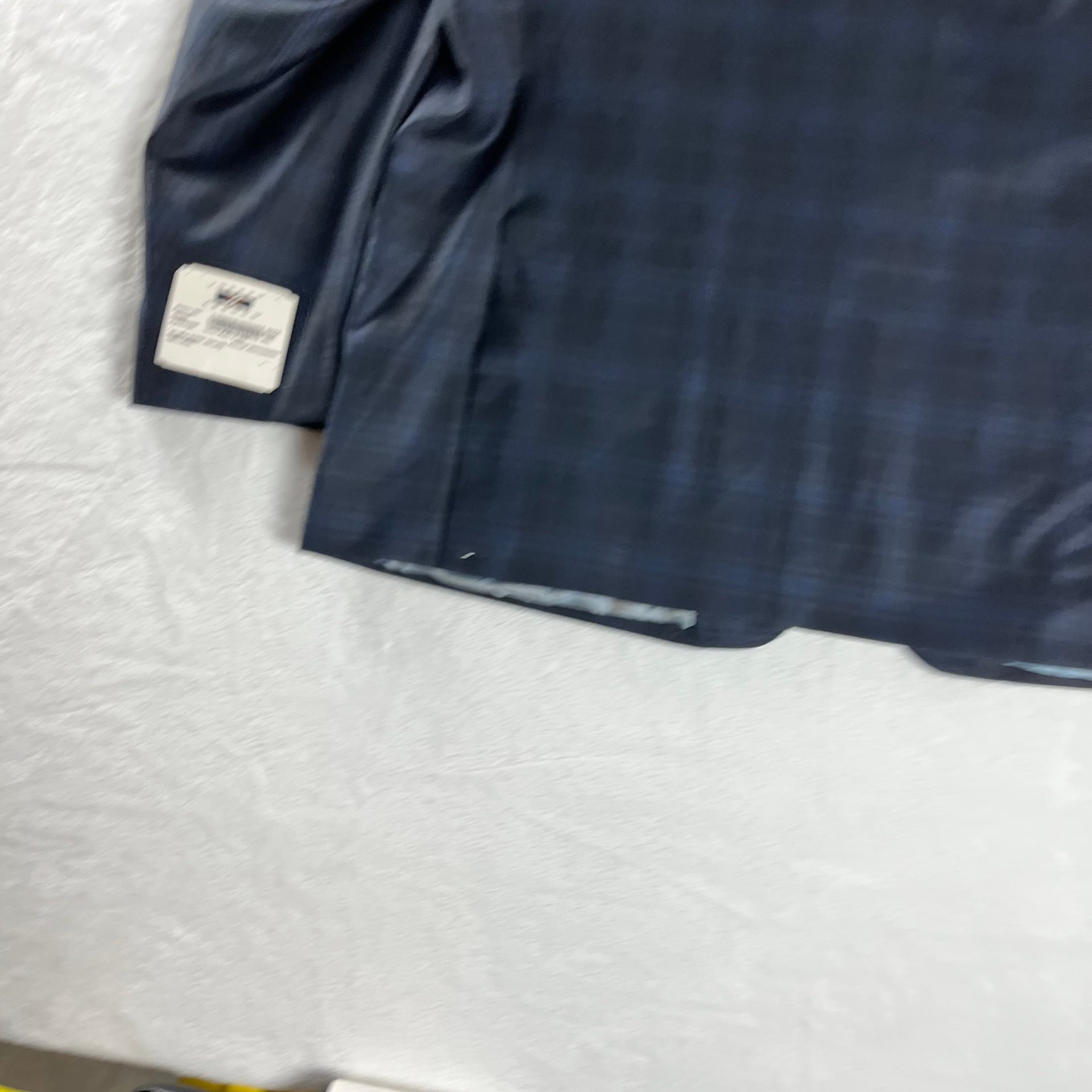 Joseph Abboud navy plaid wool suit 2-button jacket & pants 54L/43L NWT 4