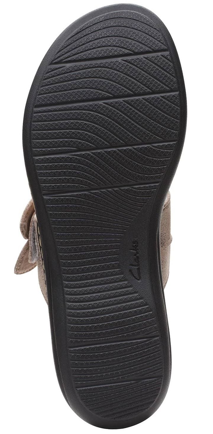 Clarks Laurieann Rae Flat Sandals Women's 12 Wide Gold Comfort Thong Shoes NIB 4