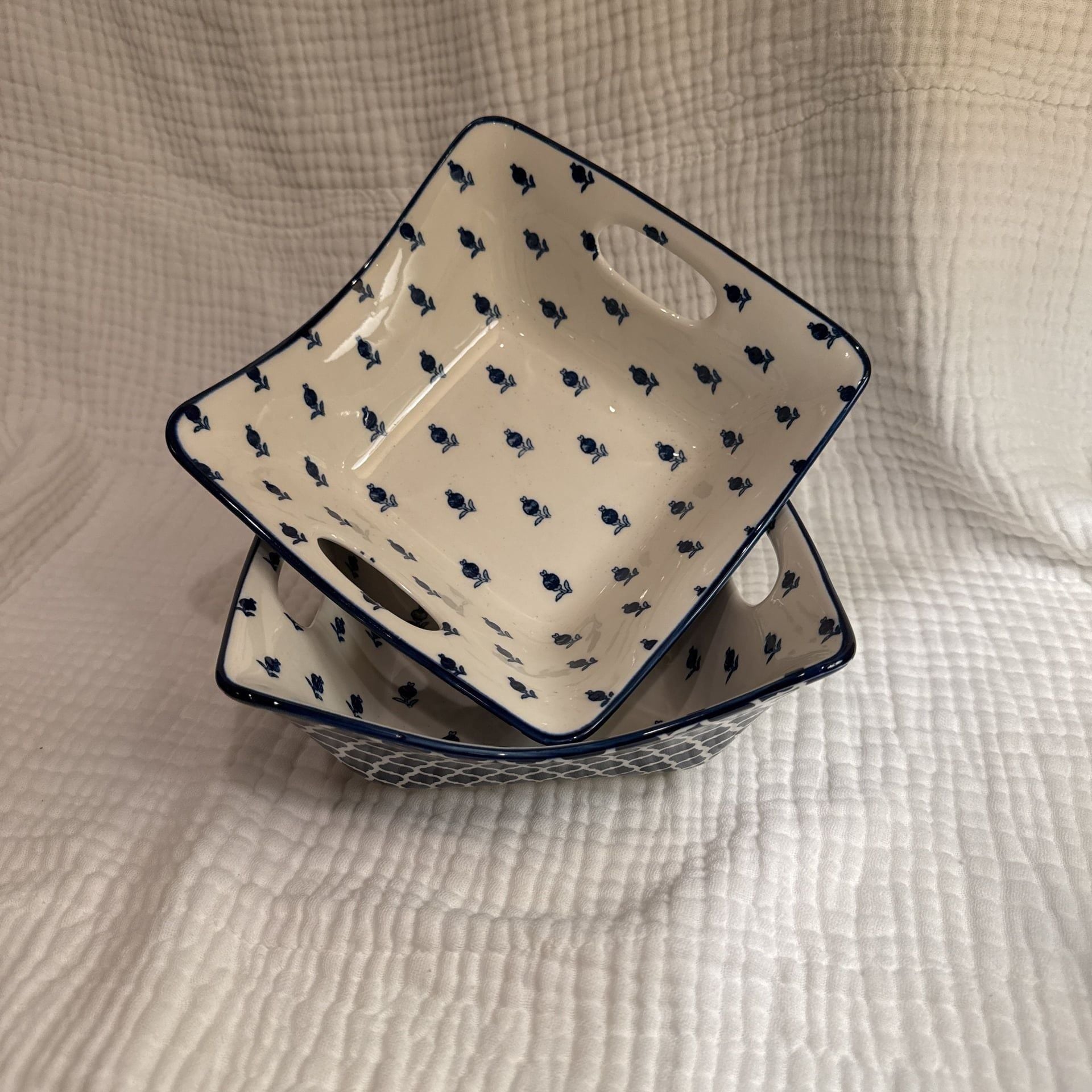 Certified International Bronson Pinchot Home Square Serving Bowl Set 1