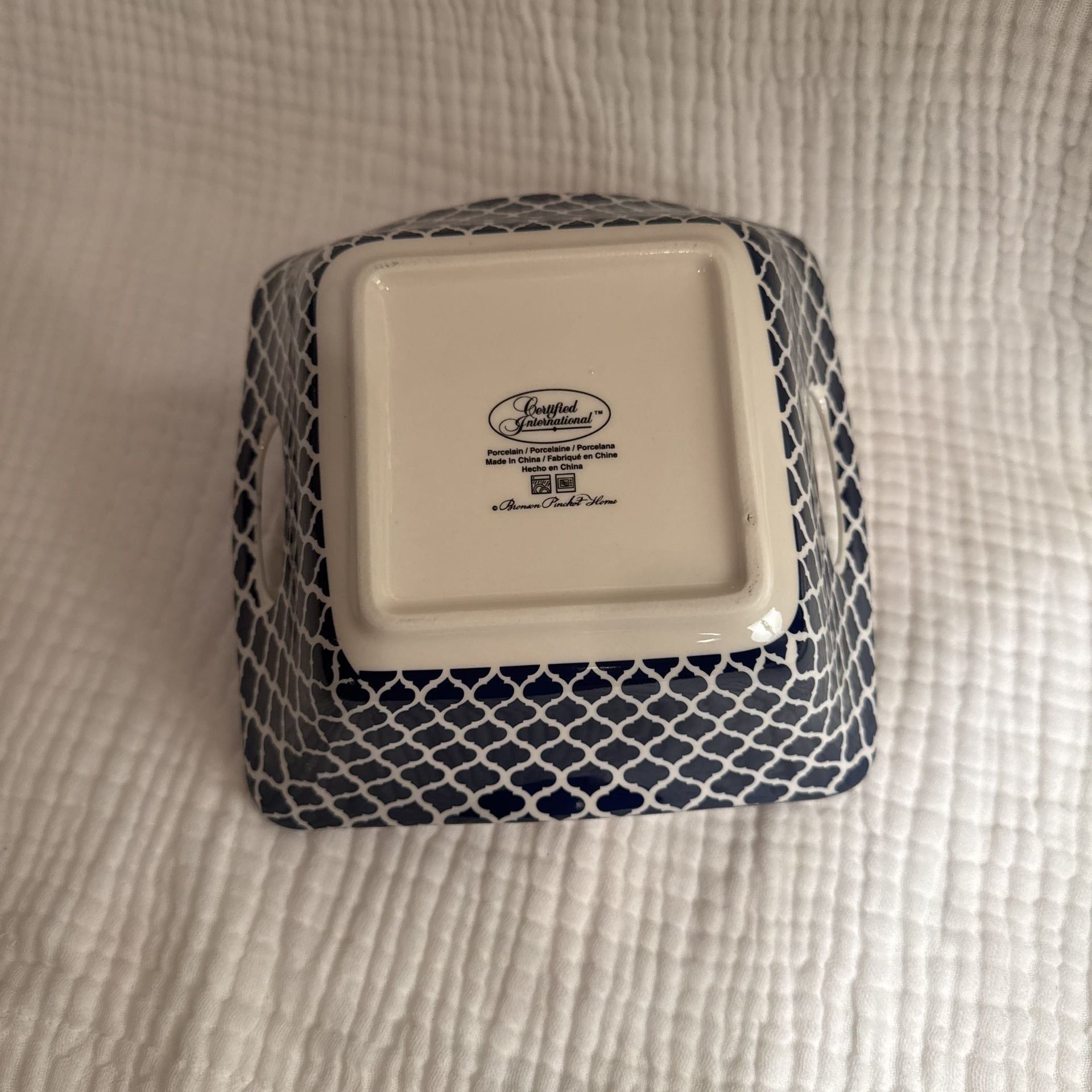 Certified International Bronson Pinchot Home Square Serving Bowl Set 2