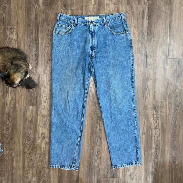 VINTAGE Abercrombie & Fitch Light Blue 90s Jeans 38x30
