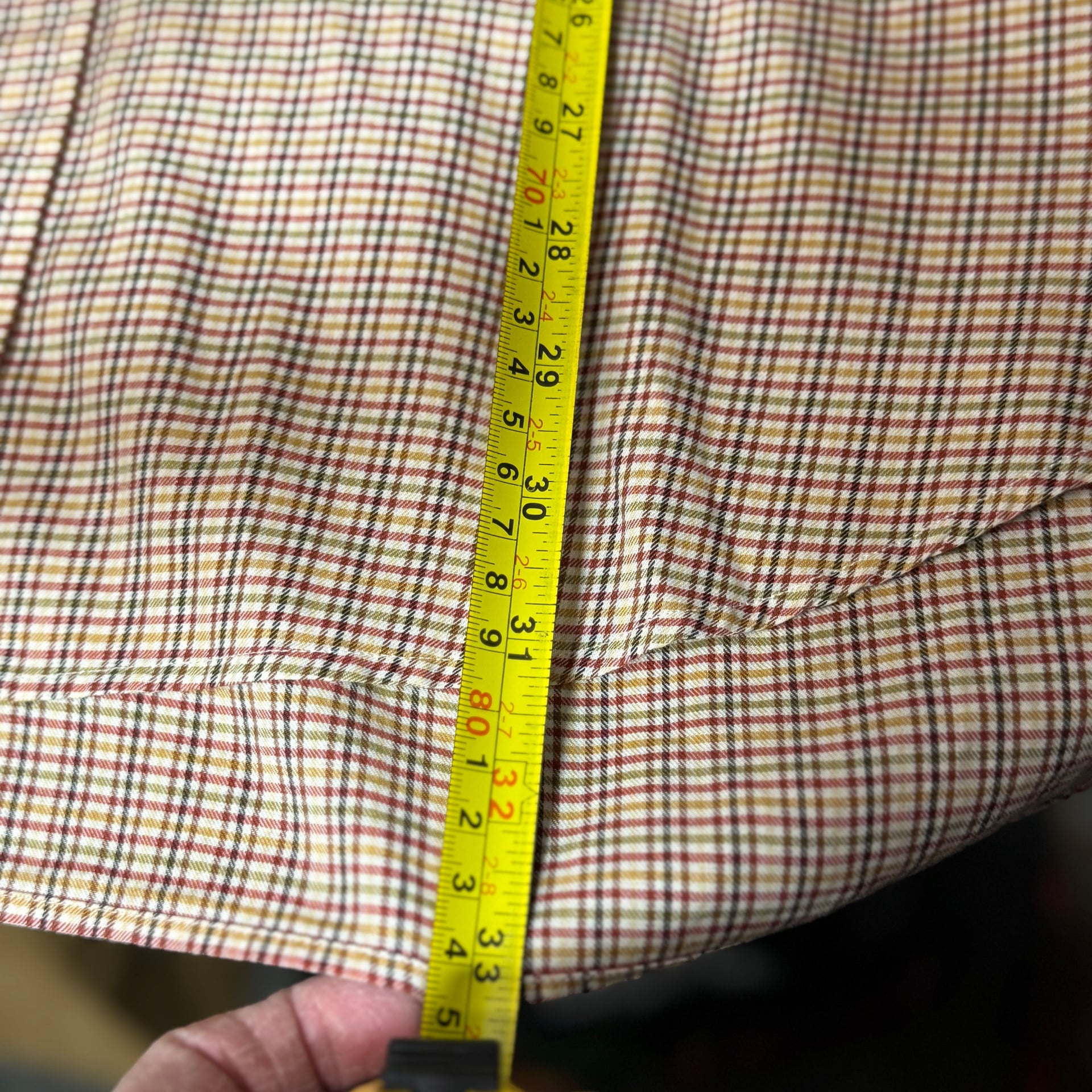 Polo Ralph Lauren Men's Classic Fit Orange Plaid Button-Down Shirt Large  9