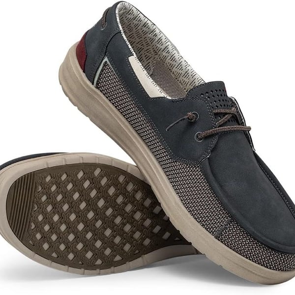 Hey Dude Men's Casual Slip-On Boat Shoes, Deep Blue, Size 7