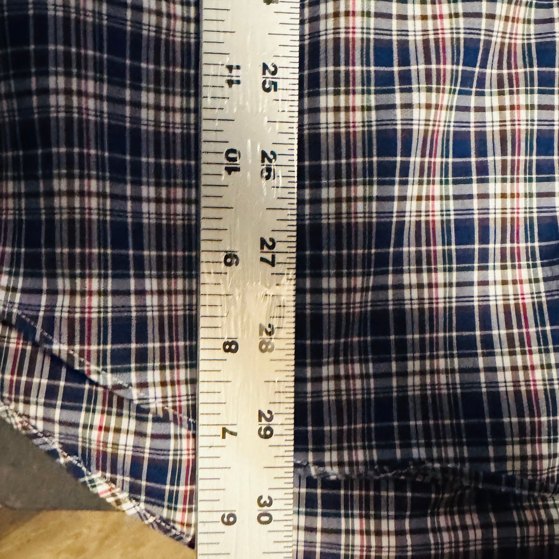 Ralph Lauren Plaid Shirt Button Down Custom Fit Stretch Cotton 15 1/2  8