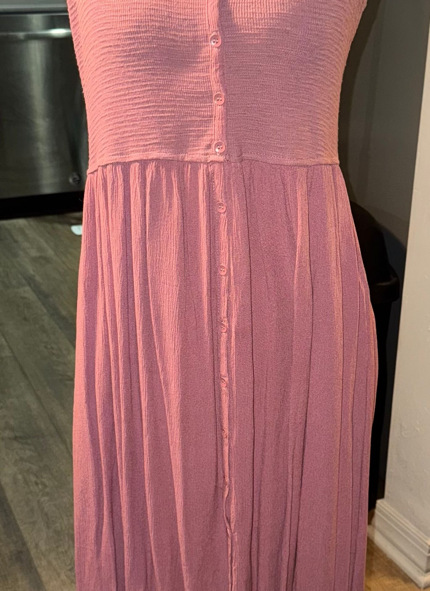 FRYE Women's Button Front Midi Dress Small Cottagecore 1