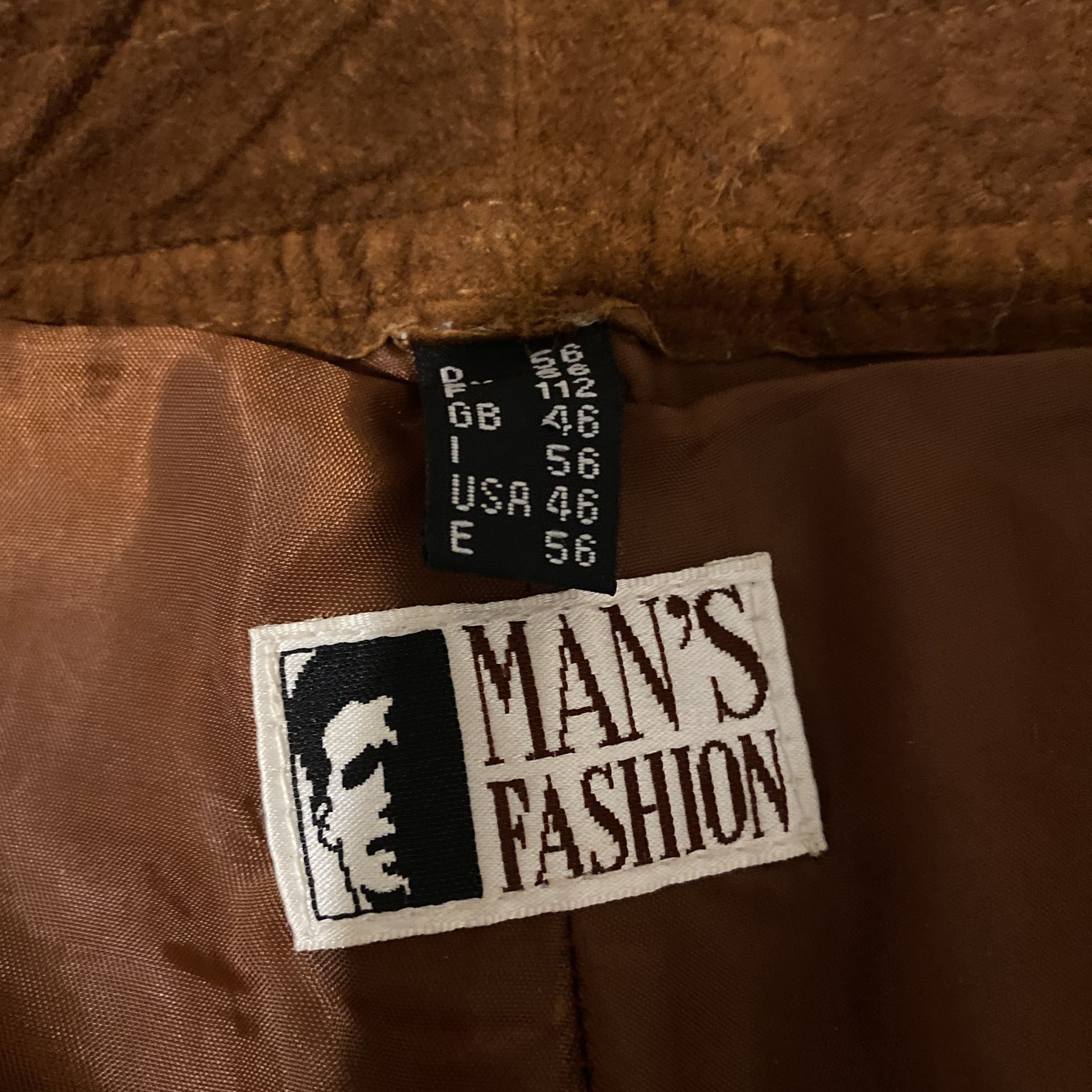 Vintage Genuine leather/suede feeling. Brown Pants USA 46 Men’s waiste 46/30. Pants have weight to them  10