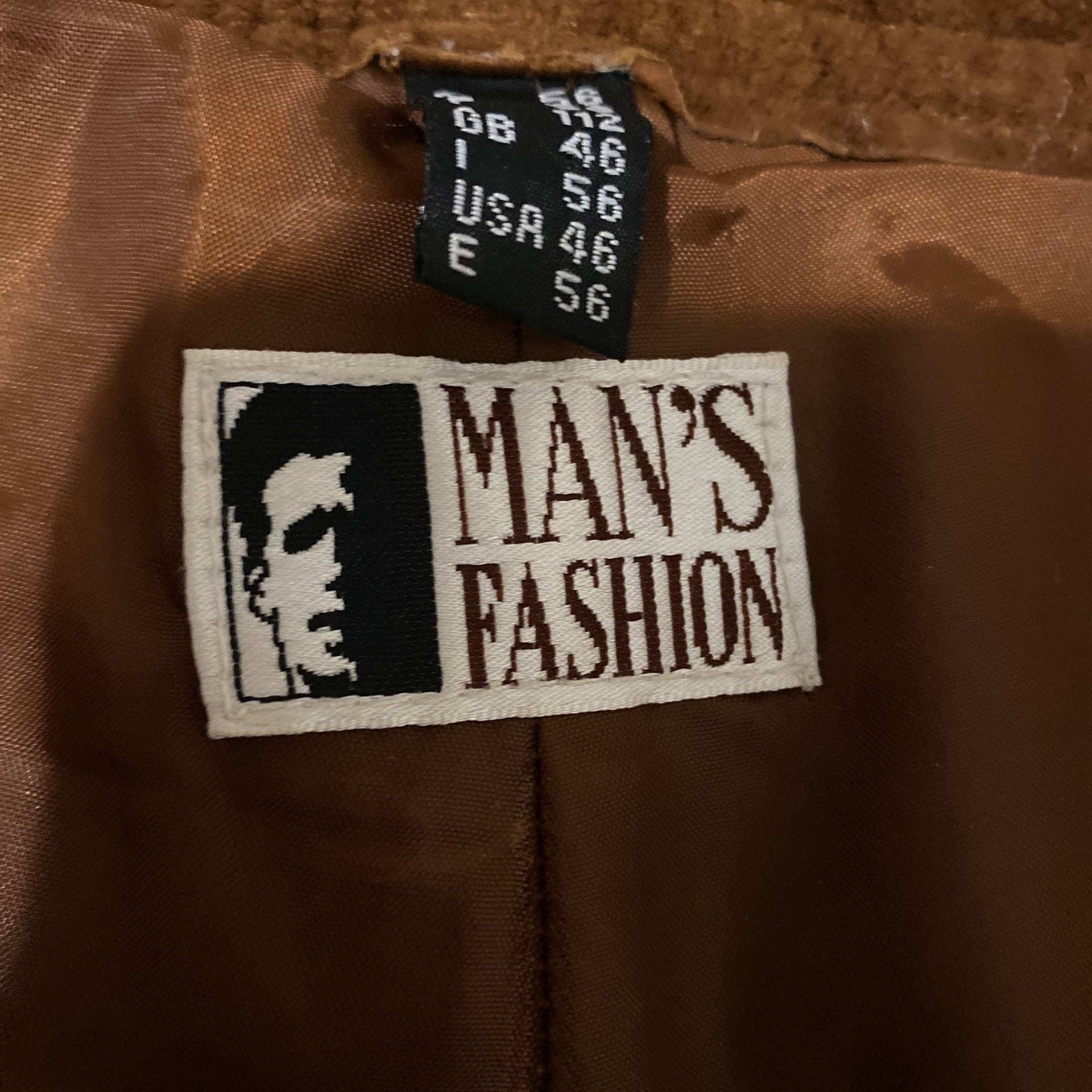 Vintage Genuine leather/suede feeling. Brown Pants USA 46 Men’s waiste 46/30. Pants have weight to them  11