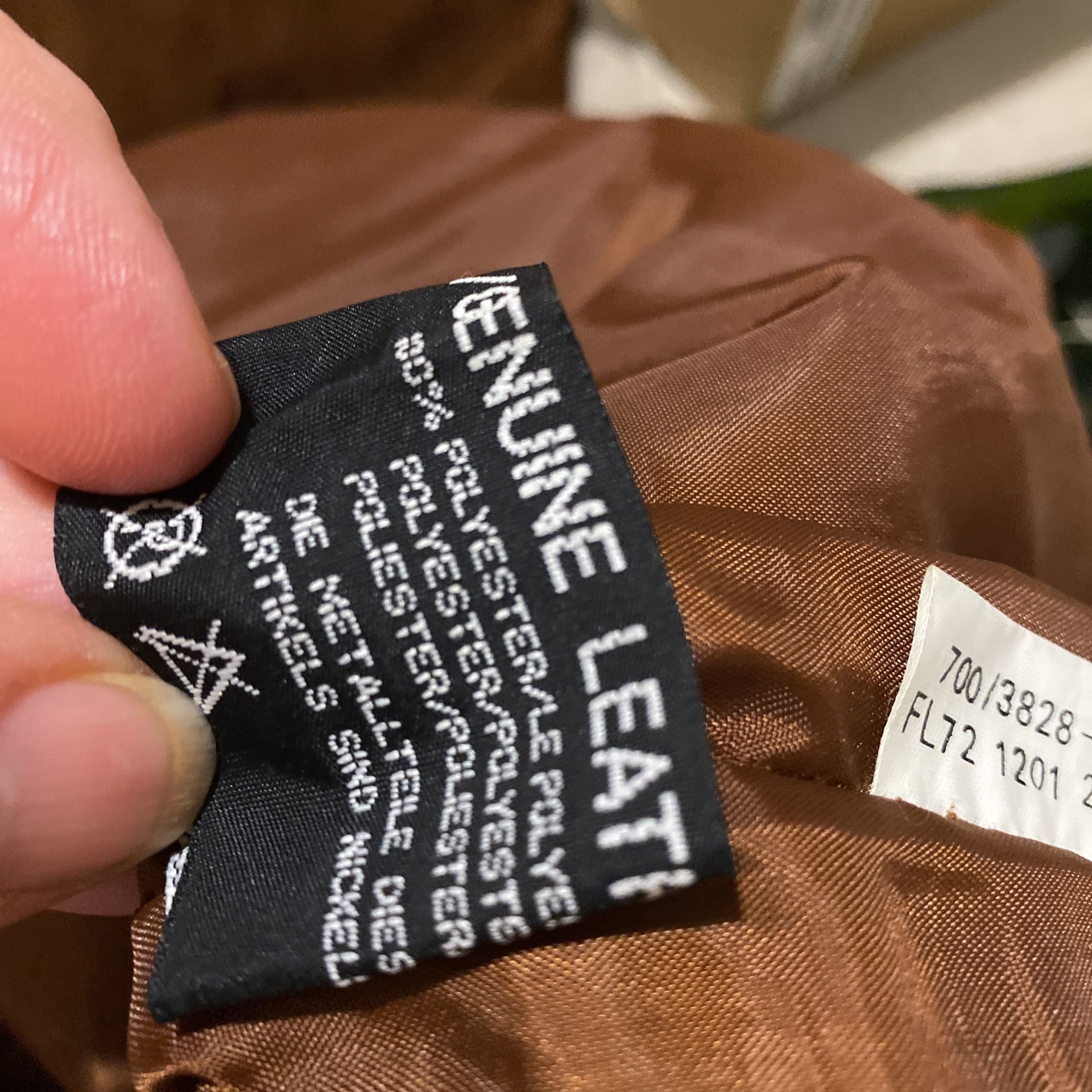 Vintage Genuine leather/suede feeling. Brown Pants USA 46 Men’s waiste 46/30. Pants have weight to them  12