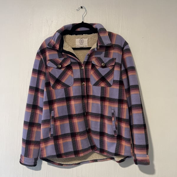 Sage Ladies' Plush Plaid Shirt Jacket - Colors - Sizes