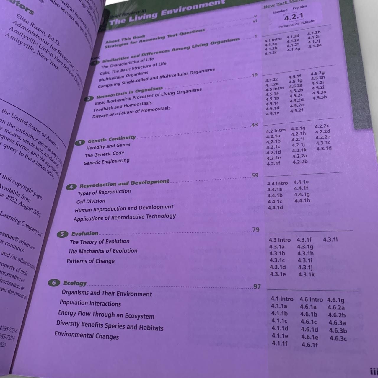 Prentice Hall Brief Review The Living Environment — Teacher's Choice, 4