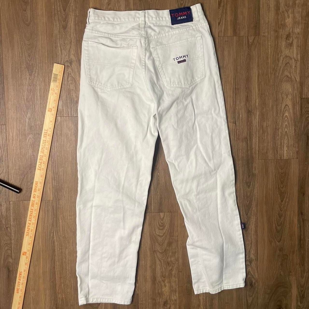 Vintage 90s Tommy Hilfiger Mens White Jeans 3