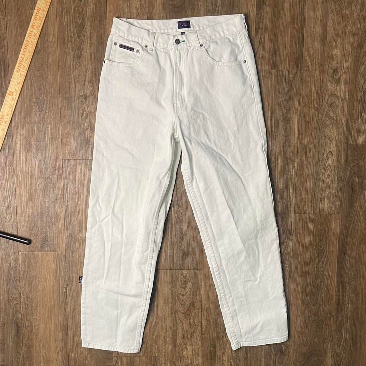 Vintage 90s Tommy Hilfiger Mens White Jeans 4