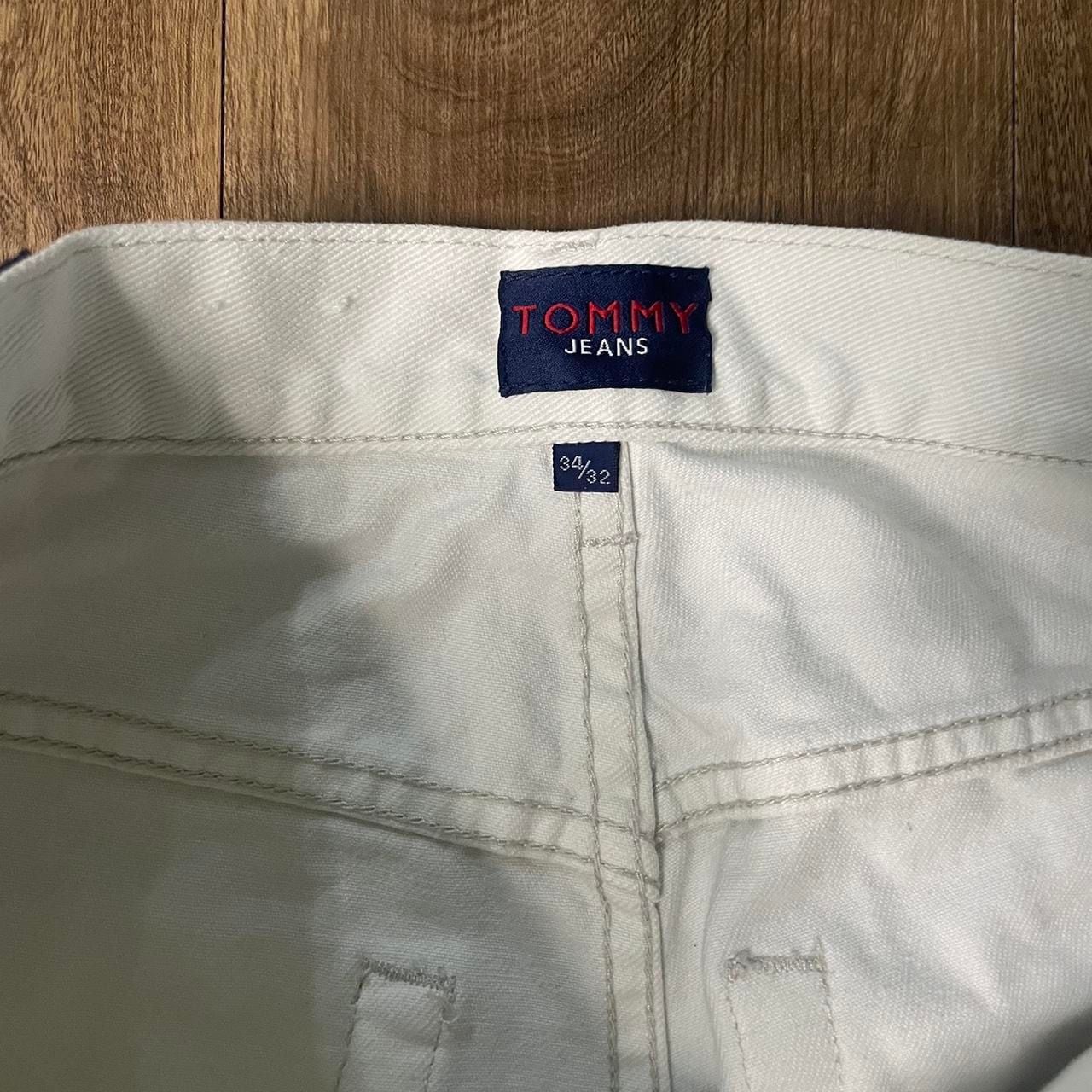 Vintage 90s Tommy Hilfiger Mens White Jeans 5