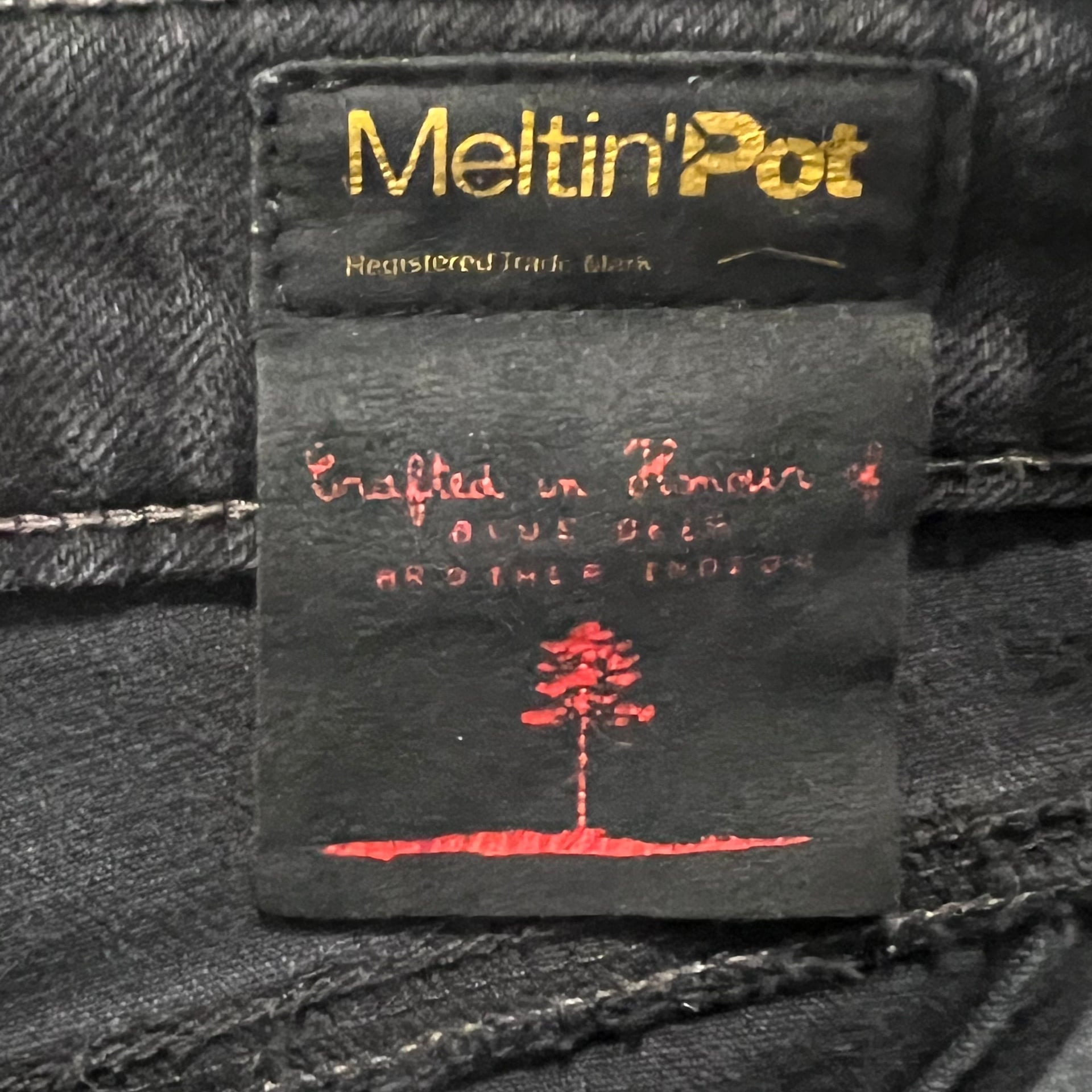 Meltin' Pot Women's Marylin Slim Straight Fit Black Denim Jeans Size 27 X 32 3