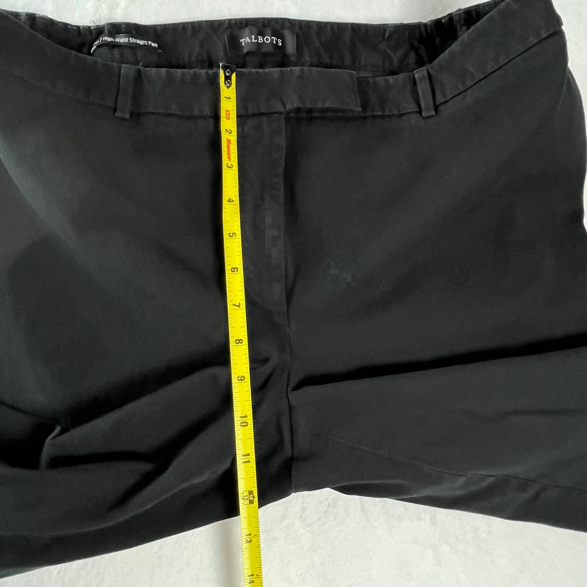 Talbots Black High-Waist Straight Leg Bi-Stretch Pants 16W 7