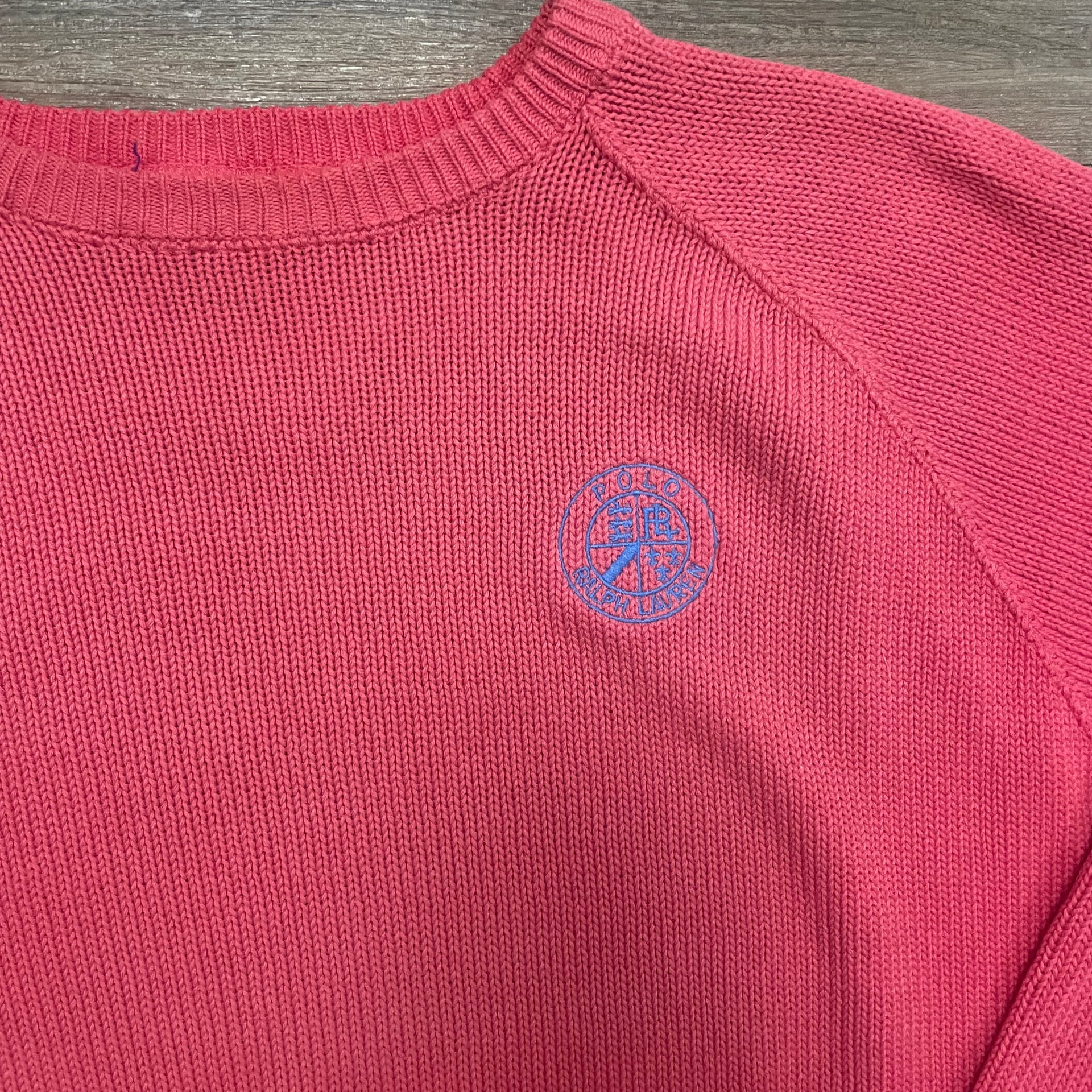 Vintage 90s Polo Ralph Lauren Sweater Patch Embroidered 6