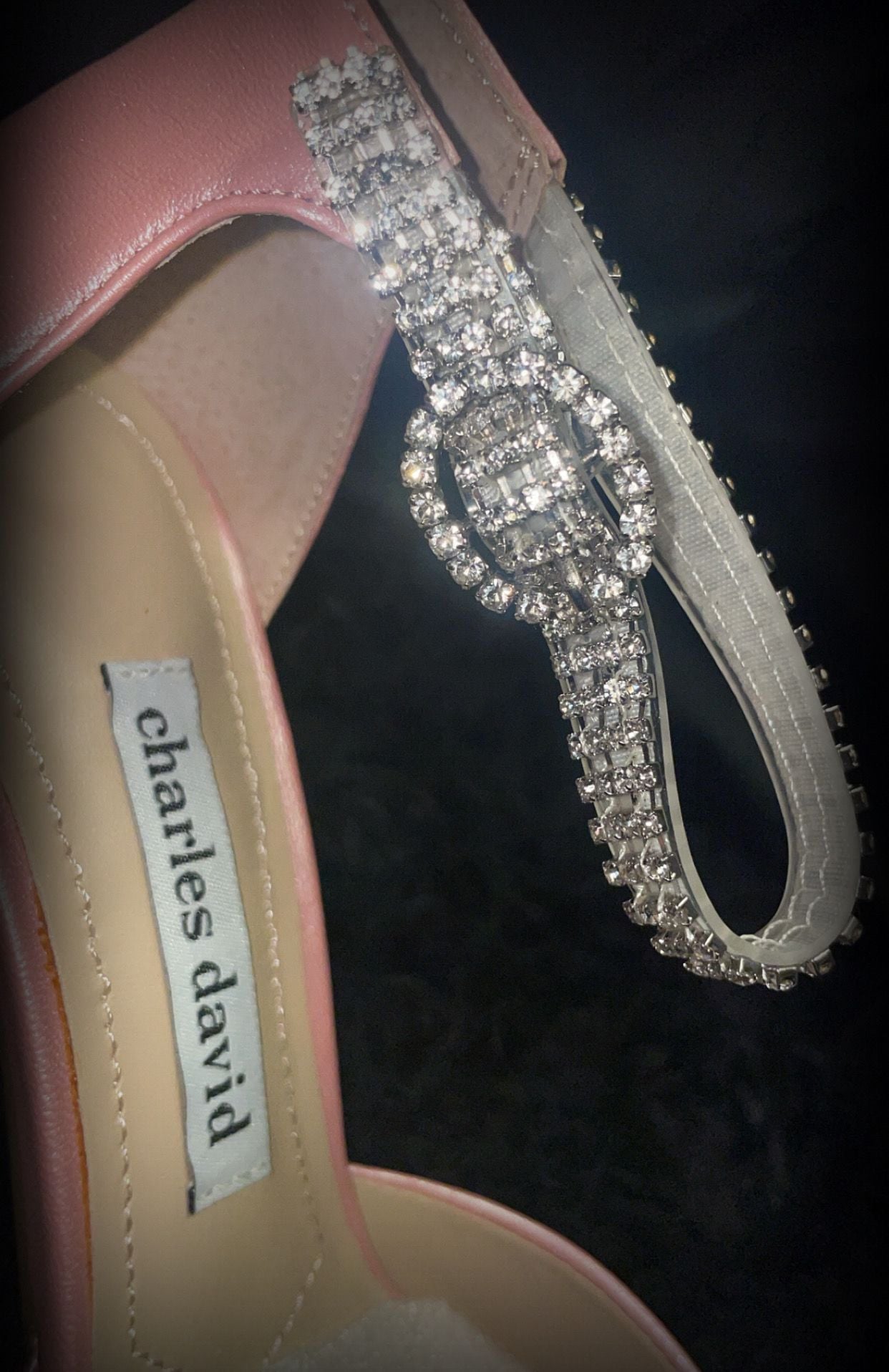 Charles David Women's Acker Embellished Pumps, Pink Satin 4