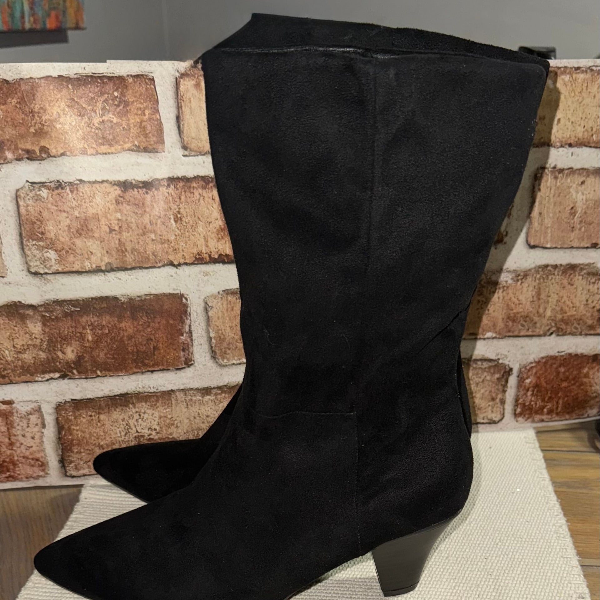 Universal Thread Ada Black Dress Boots Mid-Calf Pointed Toe 4